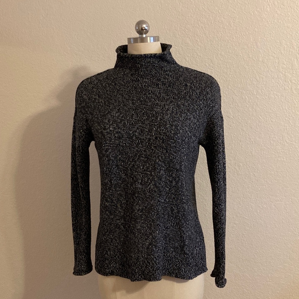 Tahari Charcoal Roll Neck Sweater